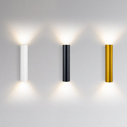 Silver Tube Dual Wall Light