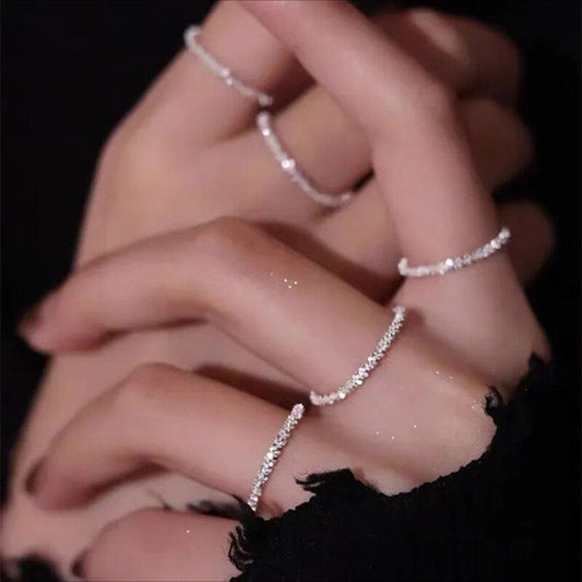 Shining Crystal Bridal Ring - Pexav