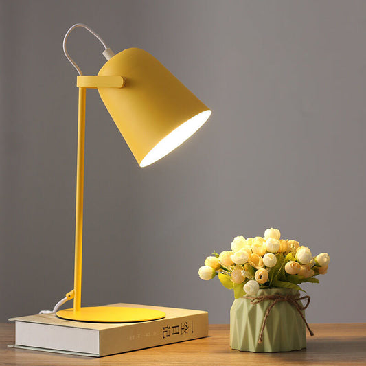 Vibrant Metal Desk Table Lamp – Simple 1-Light Contemporary Style - Pexav
