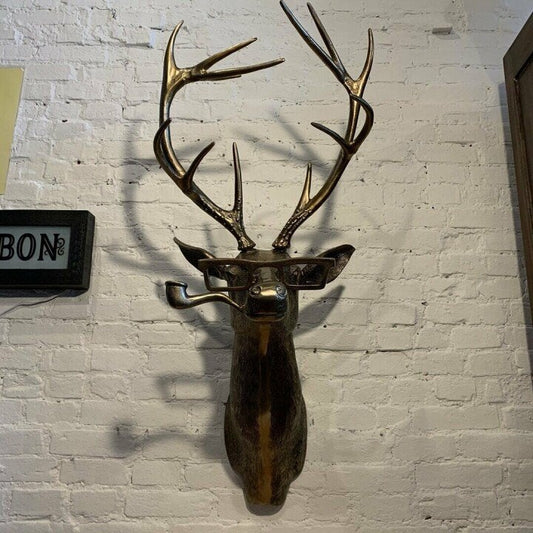 Rustic Wooden Deer Antler Wall Decor - Pexav