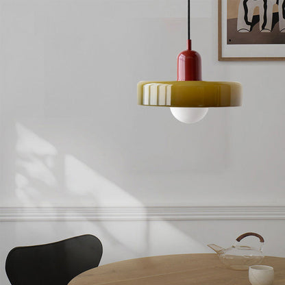 Stylish Glass Pendant Light Colorful Hanging Ceiling Lamp