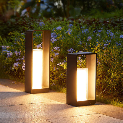 Bright Solar Powered Garden Path Light Fixture