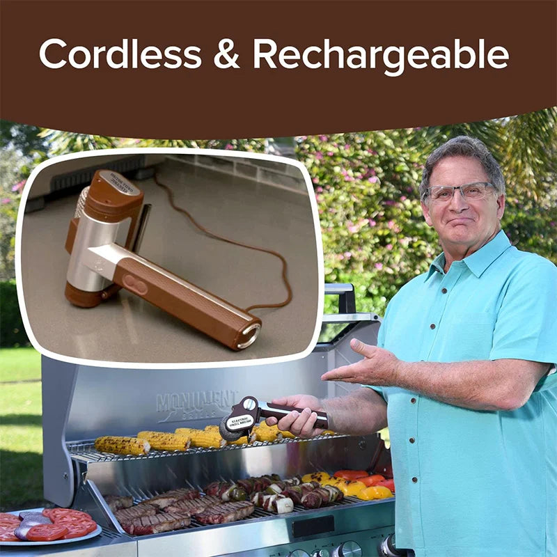 Easy Grill Brush Cleaner, LED Light & Fast Rotation