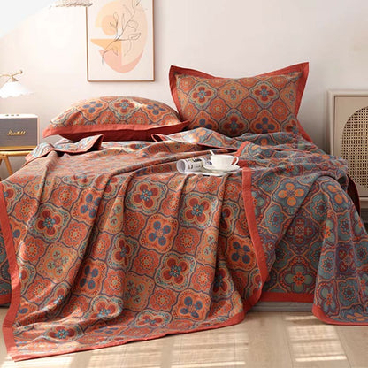 Soft Floral Reversible Quilt for Full Queen King Beds - Pexav