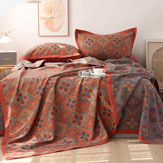 Soft Floral Reversible Quilt for Full Queen King Beds - Pexav
