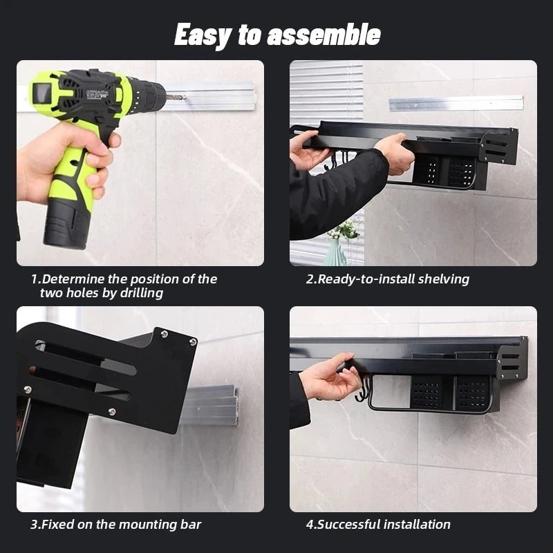 Space Saving Kitchen Shelf Storage Unit