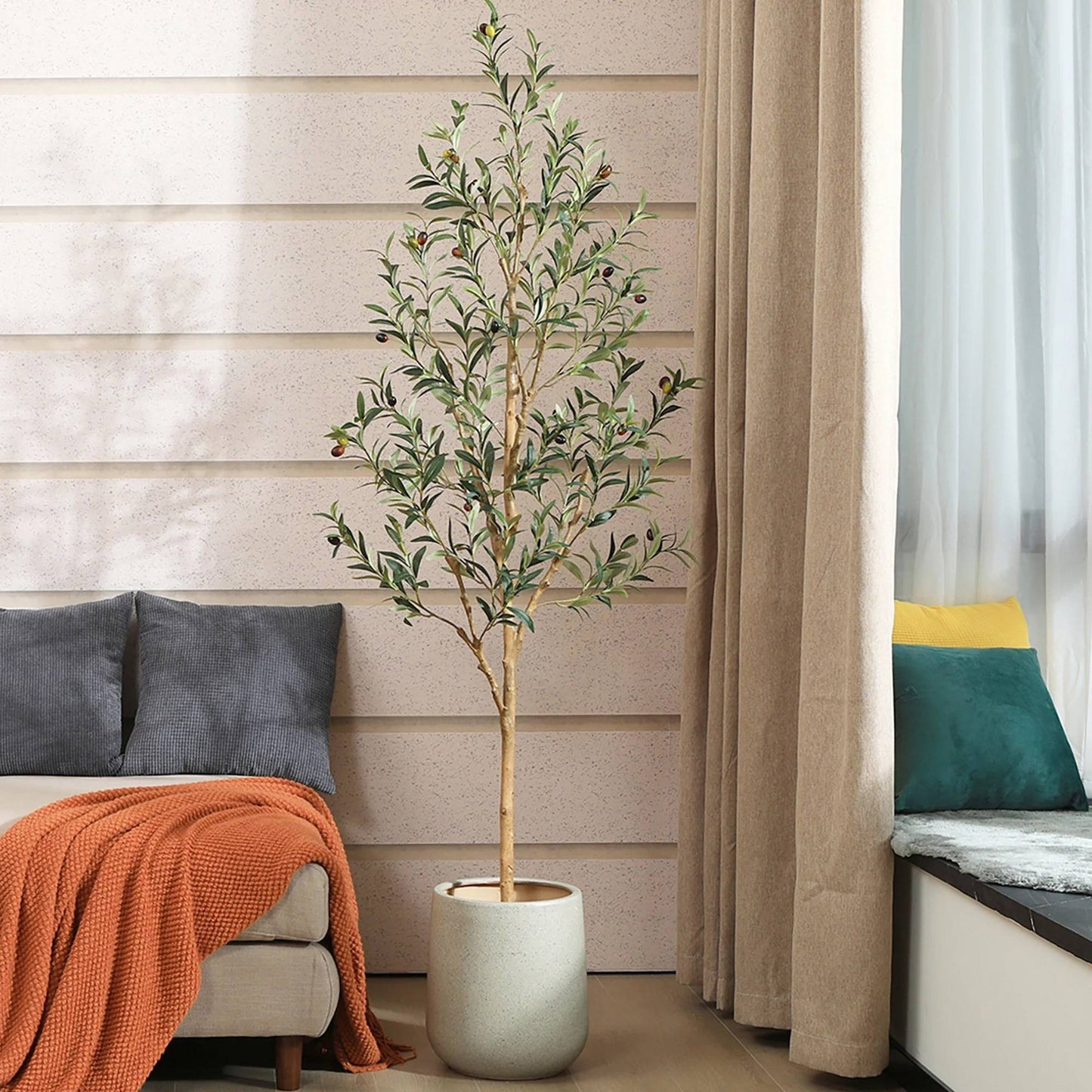 Artificial Green Olive Plant