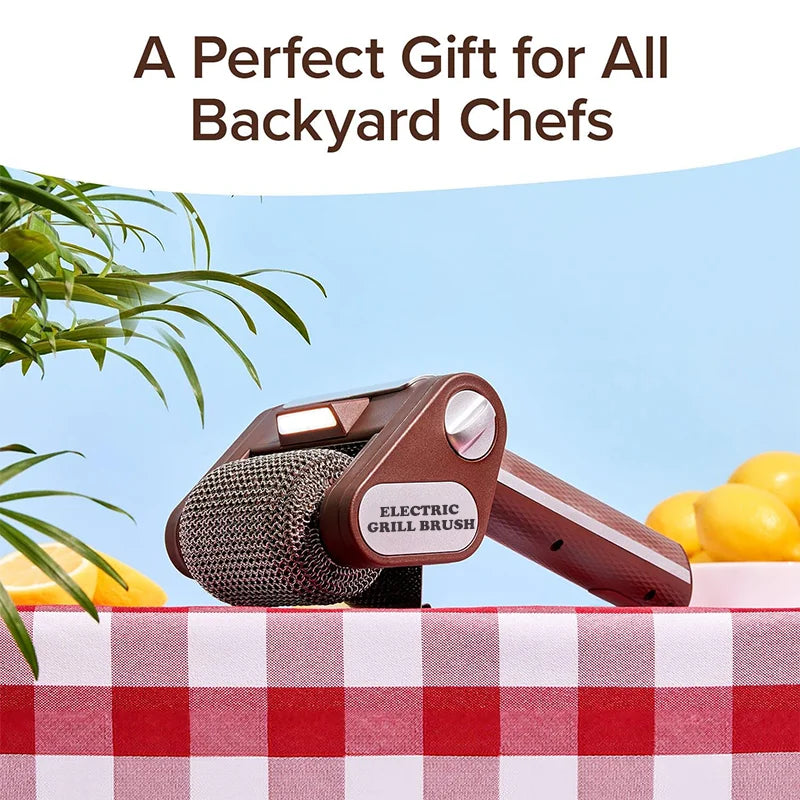 Easy Grill Brush Cleaner, LED Light & Fast Rotation