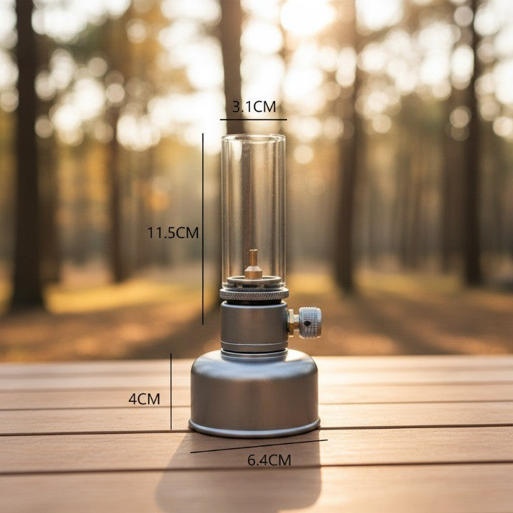 Compact Portable Fire Light Table Lamp