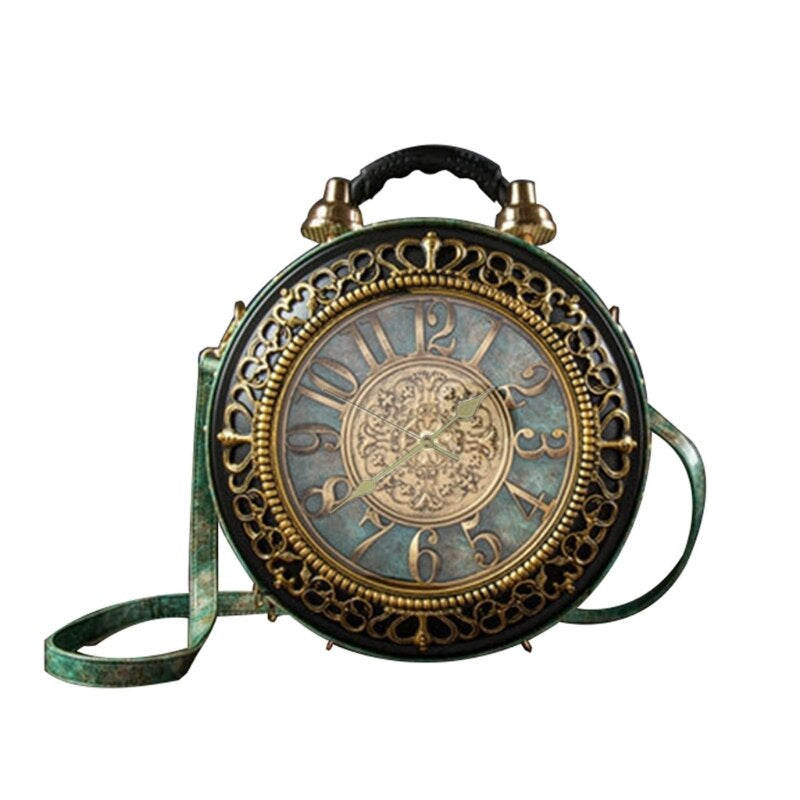 Unique Design Retro Clock Purse Bag