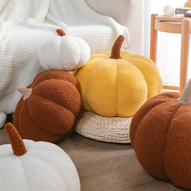 Warm Autumn Pillow - Soft Plush Fall Decor Cushion