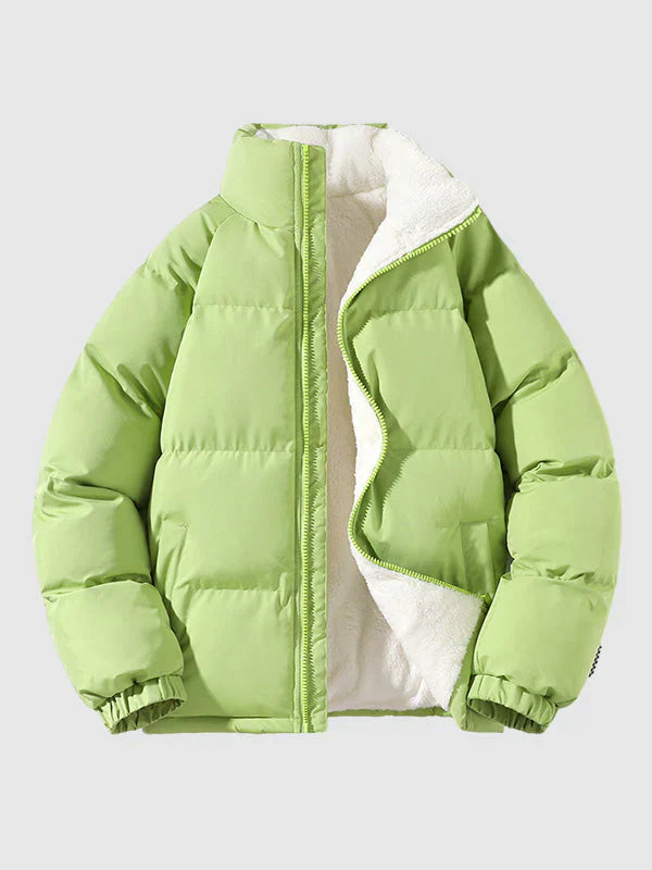 Stylish Zip Up Long Sleeve Casual Jacket