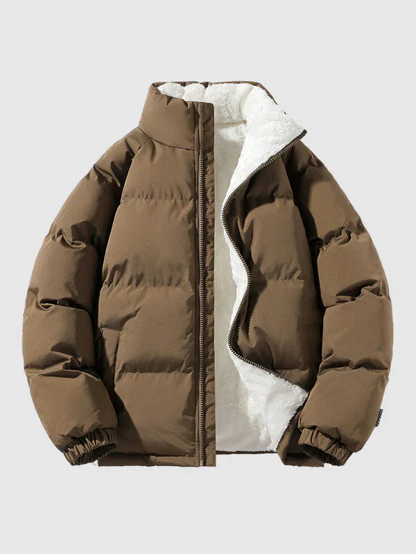 Stylish Zip Up Long Sleeve Casual Jacket