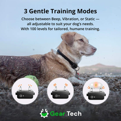 Adjustable Remote Dog Training Collar with Sound & Vibe