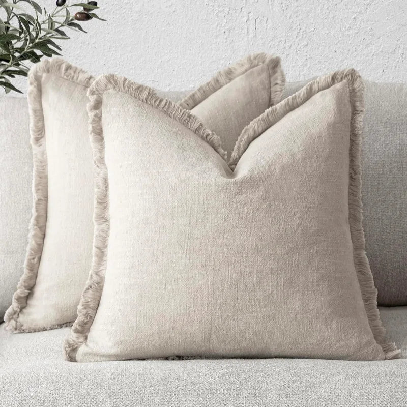 100% Cotton Decorative Cushion Covers – Modern Design, 45x45 cm, Versatile for Sofa and Bed, Machine Washable 6