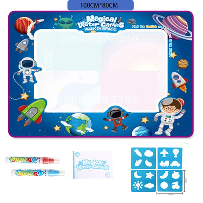 100 x 80cm Large Water Drawing Mat with Magic Pen Safe for Ages 3+