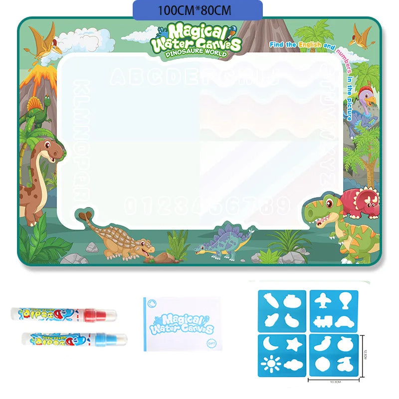 100 x 80cm Large Water Drawing Mat with Magic Pen Safe for Ages 3+