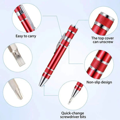 Compact 8-in-1 Multi Tool Pen