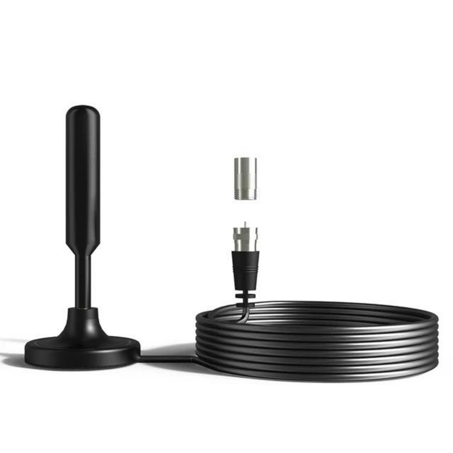 Slim High Gain Indoor Digital HDTV Antenna 4K TV Signal Booster