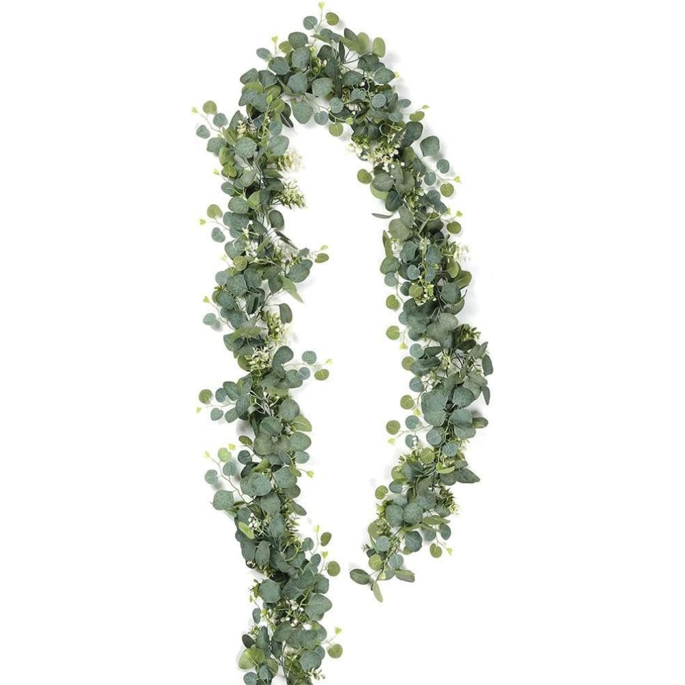 Artificial Fresh Eucalyptus Leaf Garland for Home Decor