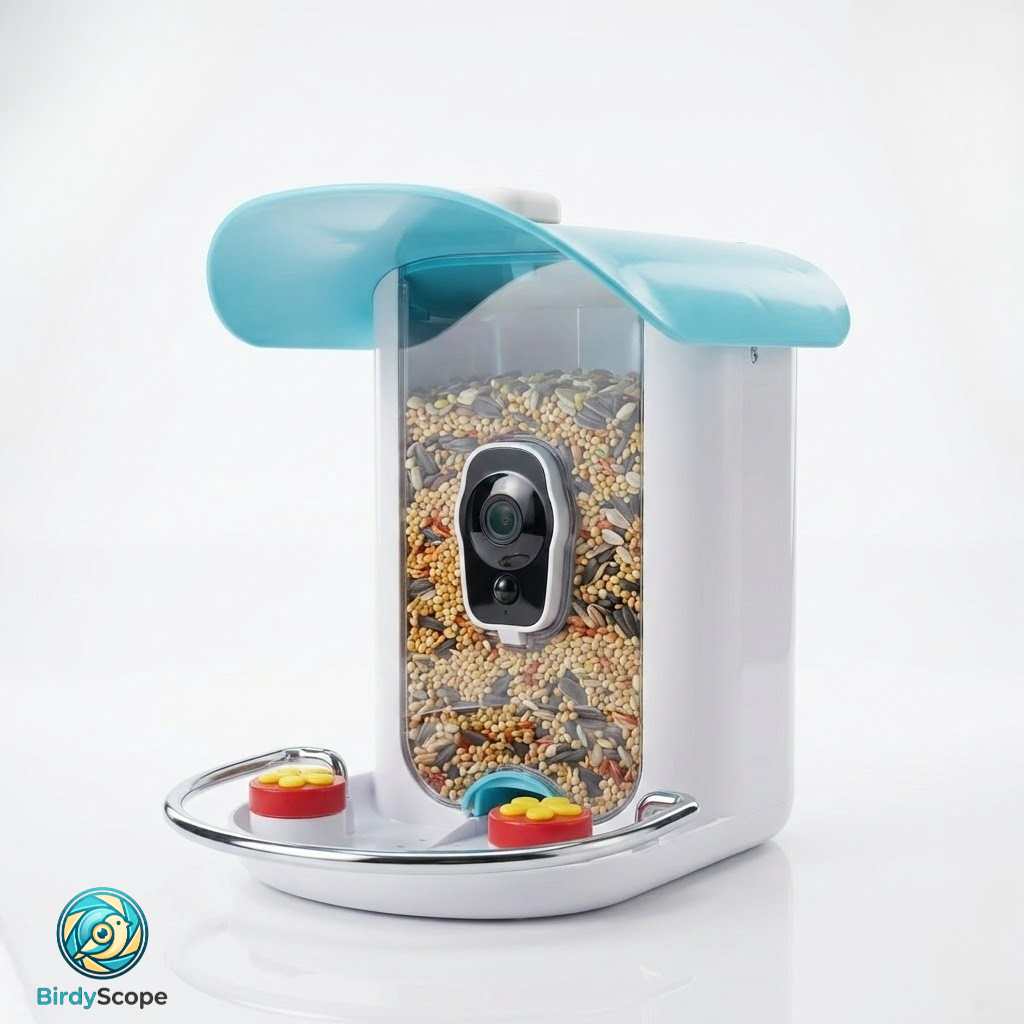 Wireless Solar Bird Feeder with Camera