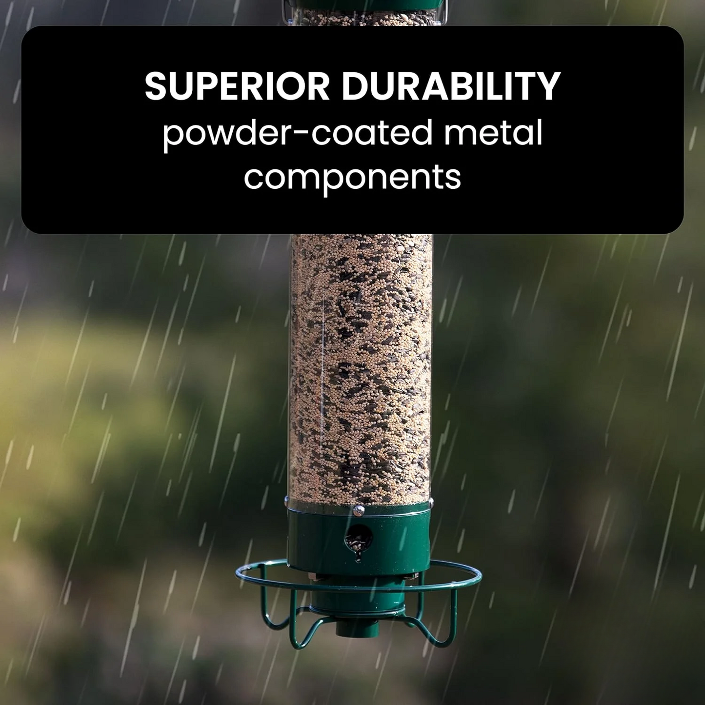 Squirrel Proof Bird Feeder with Rotating Tray
