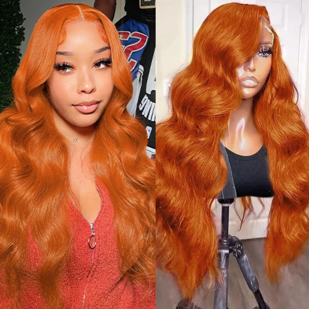 Vibrant Curly Auburn Lace Front Wig