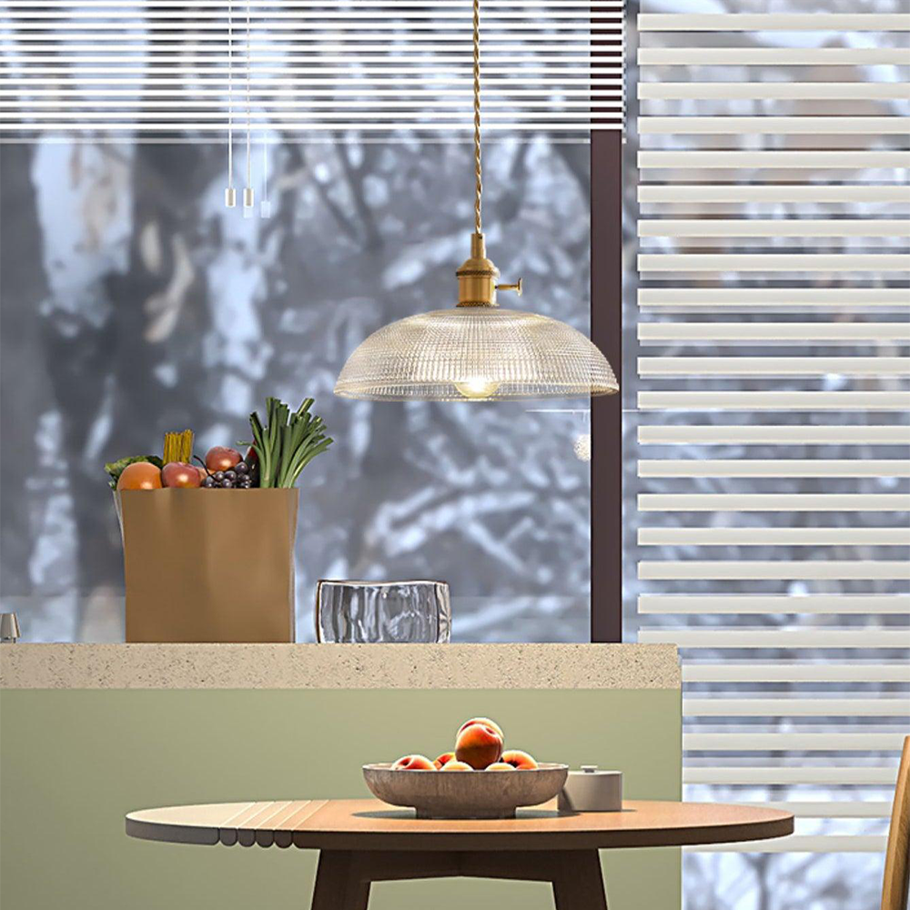 Simple Vintage Glass Drop Pendant Lamp