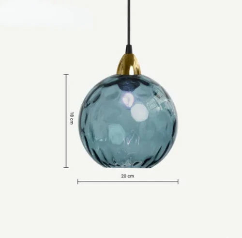 Beautiful Glass Hanging Lamp Fixture
