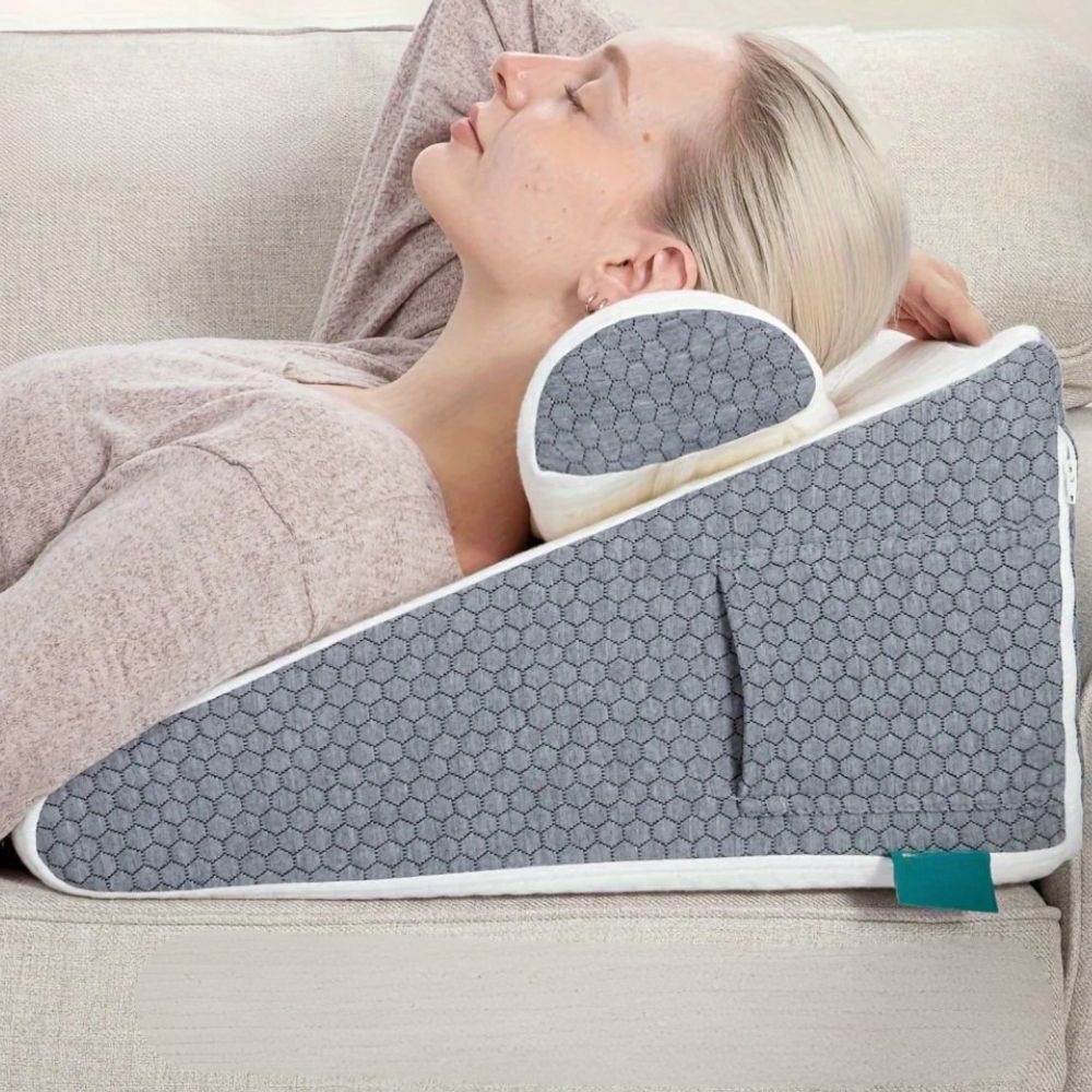 Comfortable Foam Bed Wedge Pillow for Acid Reflux Relief