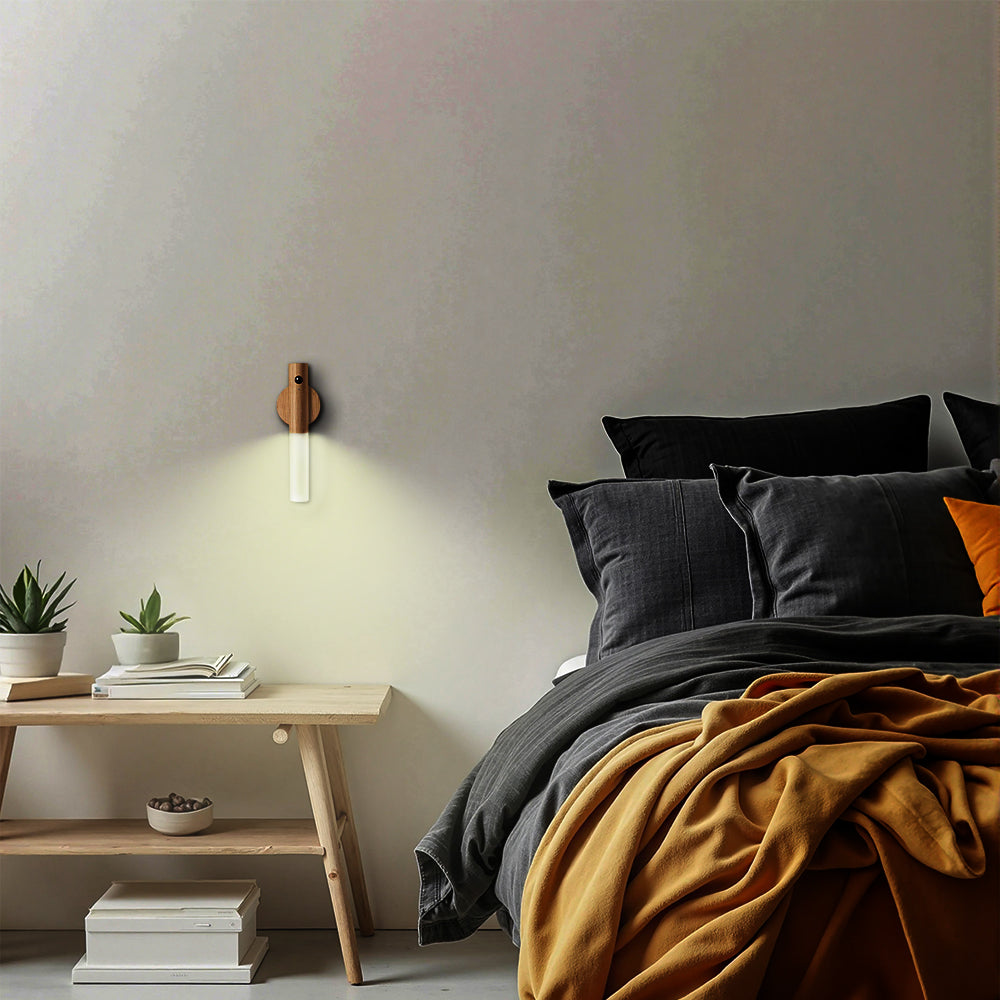 Wooden USB Rechargeable Wall Light