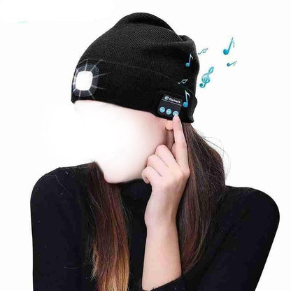 Wireless Music Beanie Hat with LED Light - Pexav