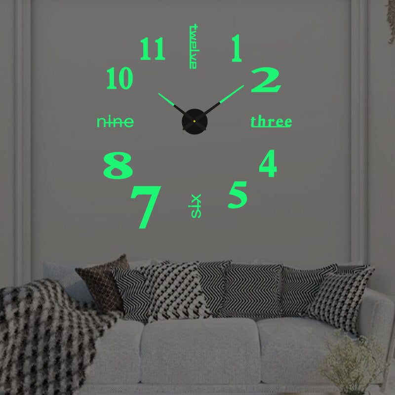 Large Decorative Round Clock