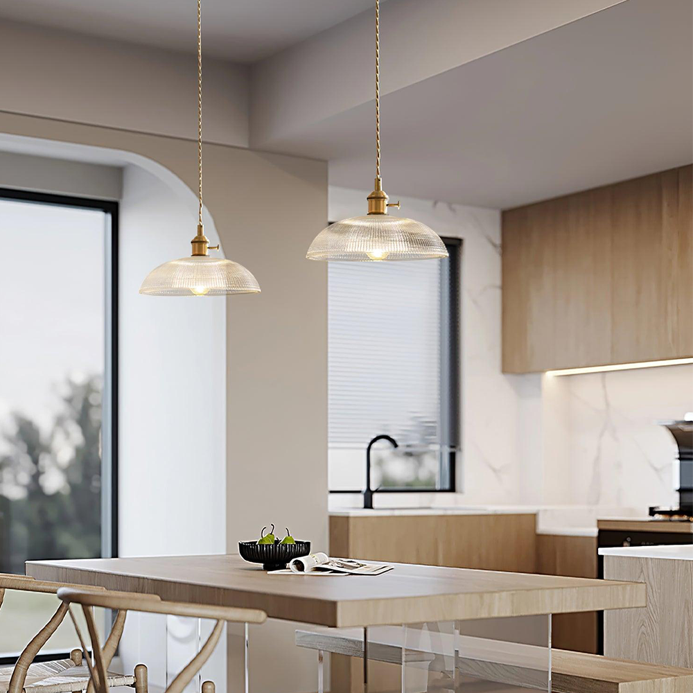 Simple Vintage Glass Drop Pendant Lamp