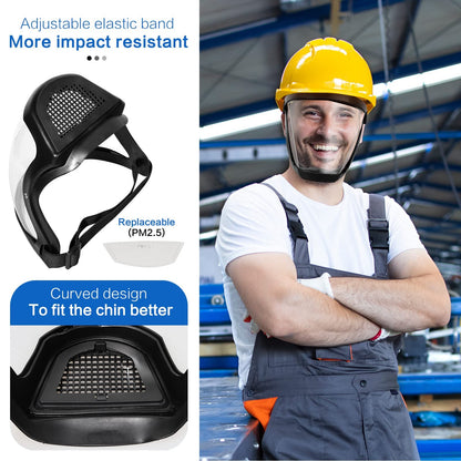 Clear Safety Full Face Mask Protector