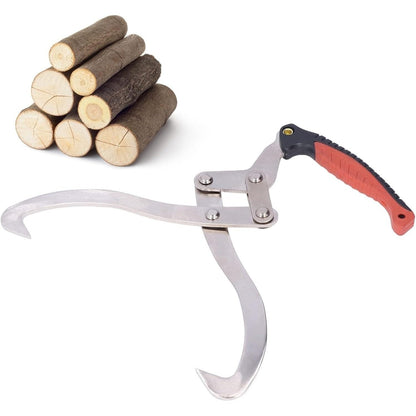 12-Inch Log Lifting Tongs – Heavy-Duty Wood Handling Claw Tool for Garden, Fireplace, and Outdoor Use