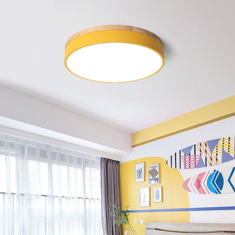 Bright Circular LED Ceiling Lamp Adjustable Light Fixture