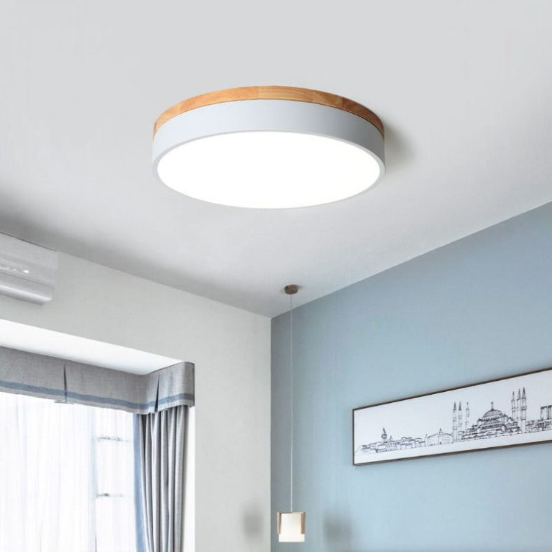 Bright Circular LED Ceiling Lamp Adjustable Light Fixture