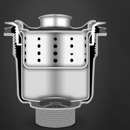 Durable Steel Kitchen Sink with Drain Basket