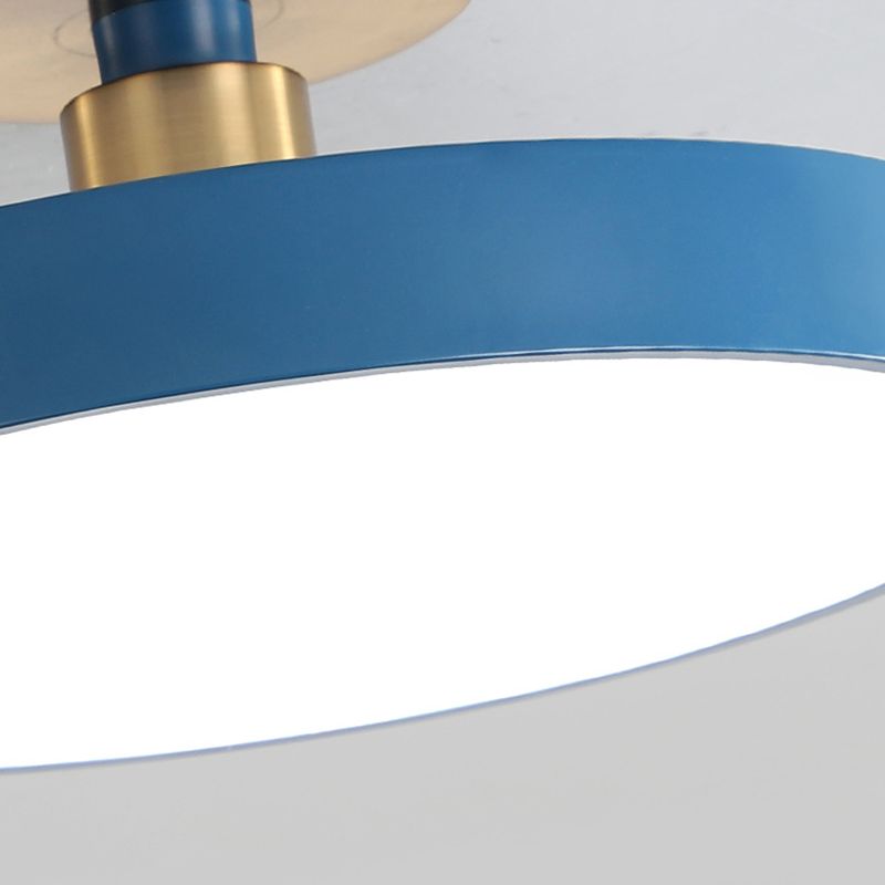 Simple White Round Ceiling Light Fixture
