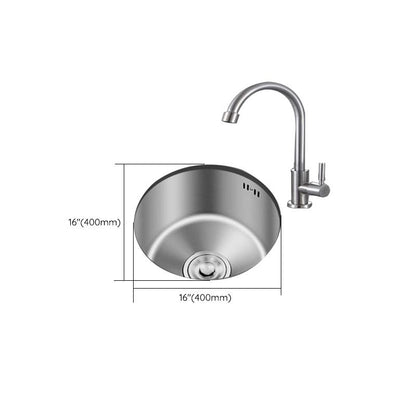 Durable Steel Kitchen Sink with Drain Basket