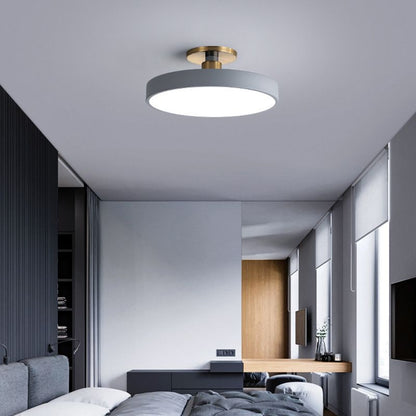 Simple White Round Ceiling Light Fixture