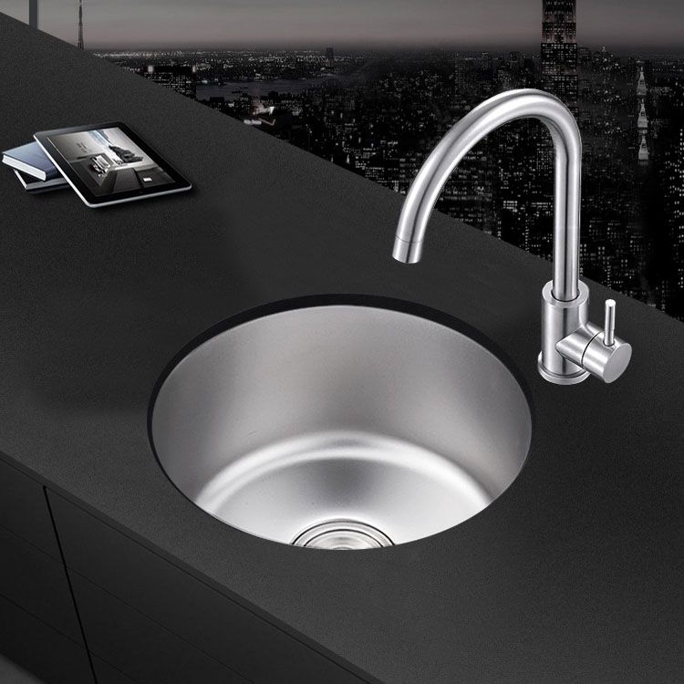 Durable Steel Kitchen Sink with Drain Basket