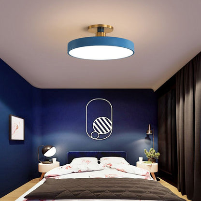 Simple White Round Ceiling Light Fixture