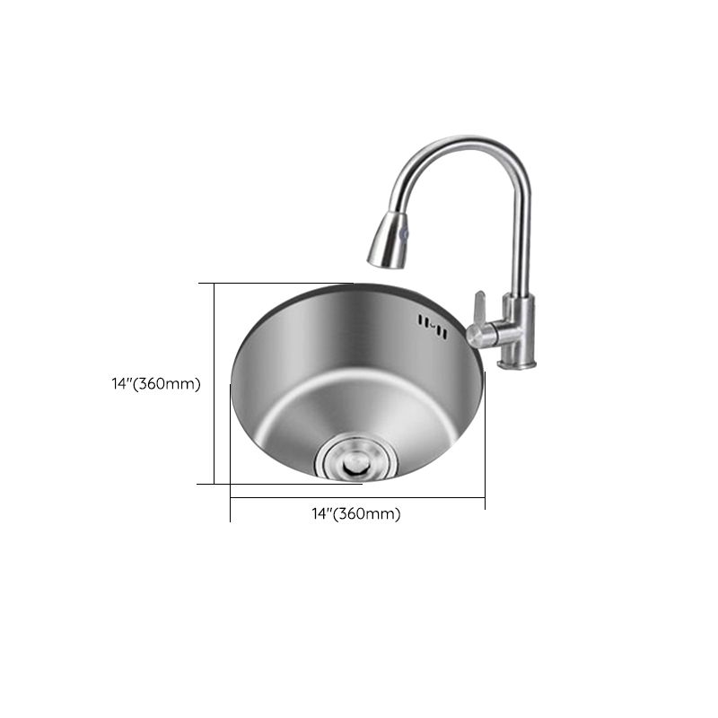 Durable Steel Kitchen Sink with Drain Basket