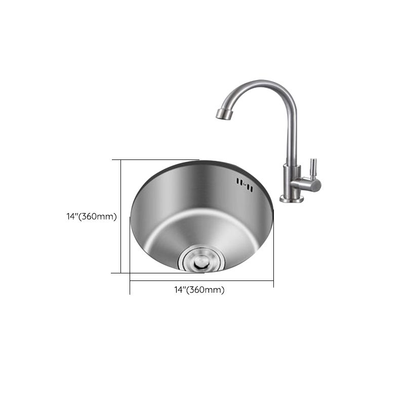 Durable Steel Kitchen Sink with Drain Basket