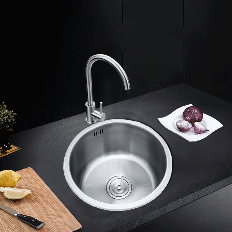 Durable Steel Kitchen Sink with Drain Basket