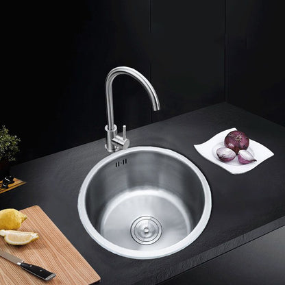 Durable Steel Kitchen Sink with Drain Basket