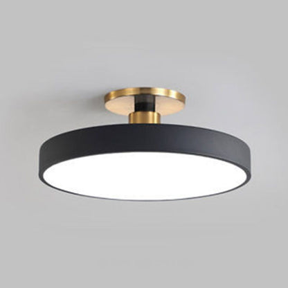 Simple White Round Ceiling Light Fixture
