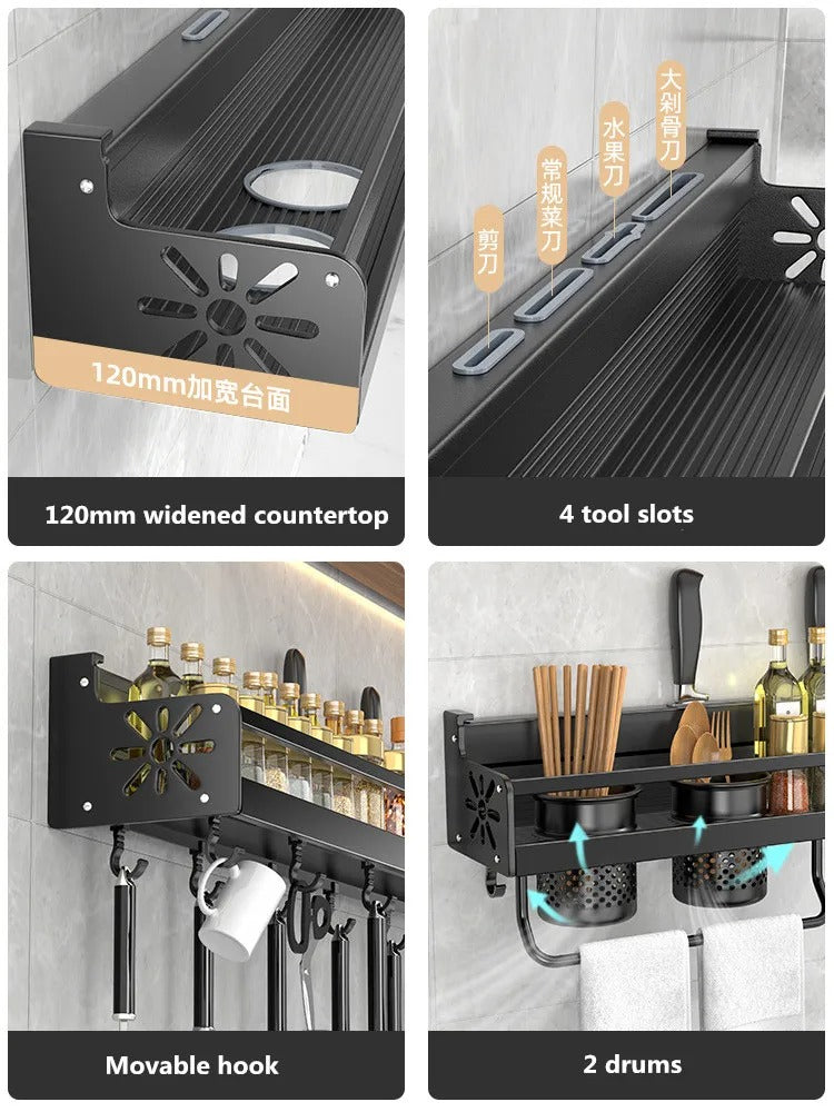 Space Saving Kitchen Shelf Storage Unit